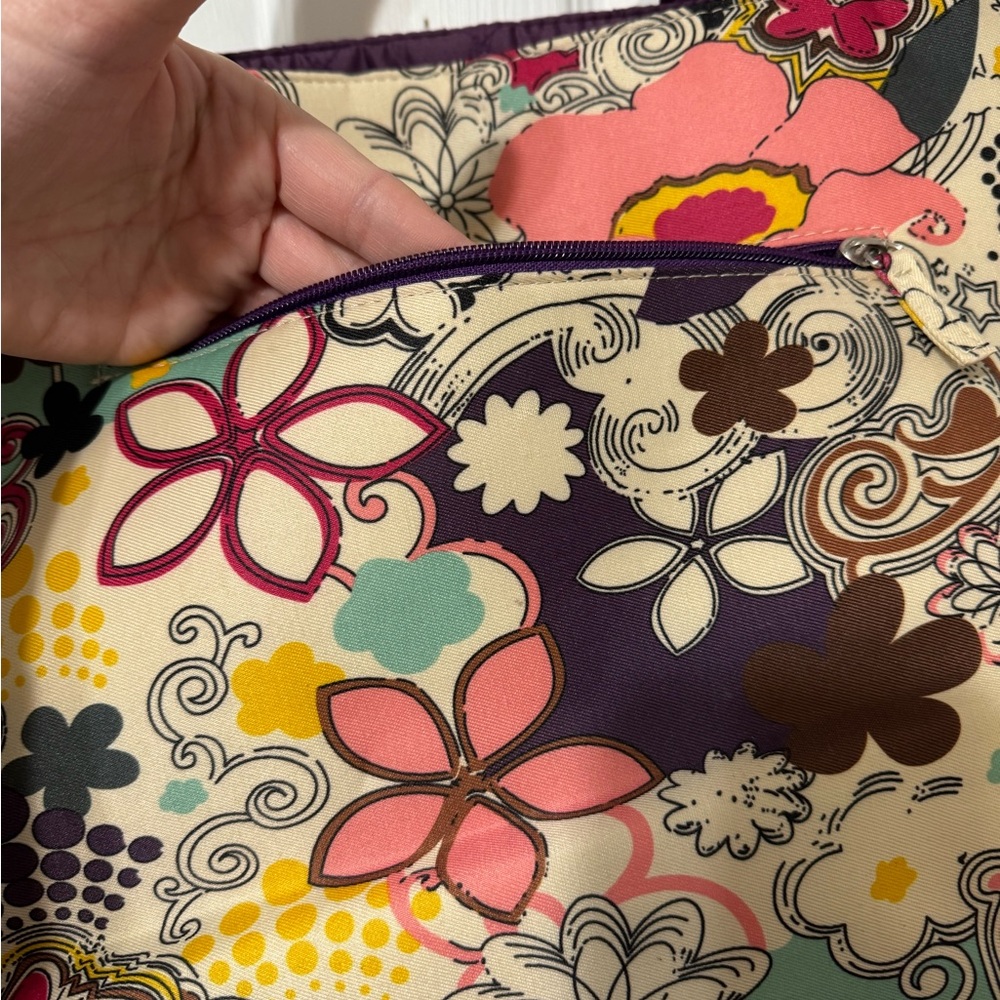 Floral Patterned Tote Bag - Multicolor - Picture 3 of 5